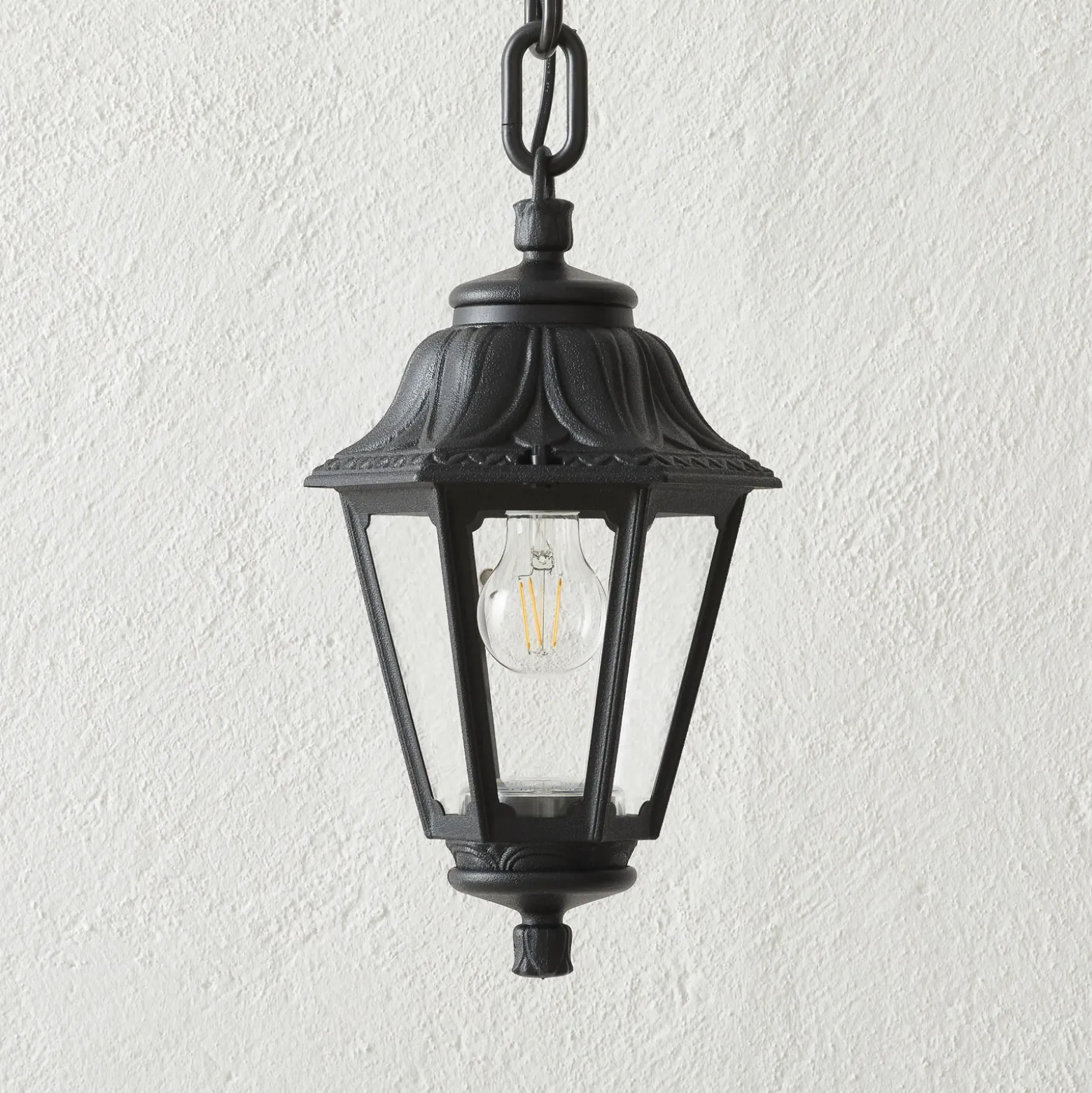 Colgante LED Sichem Anna 6W 2.700K negro/claro