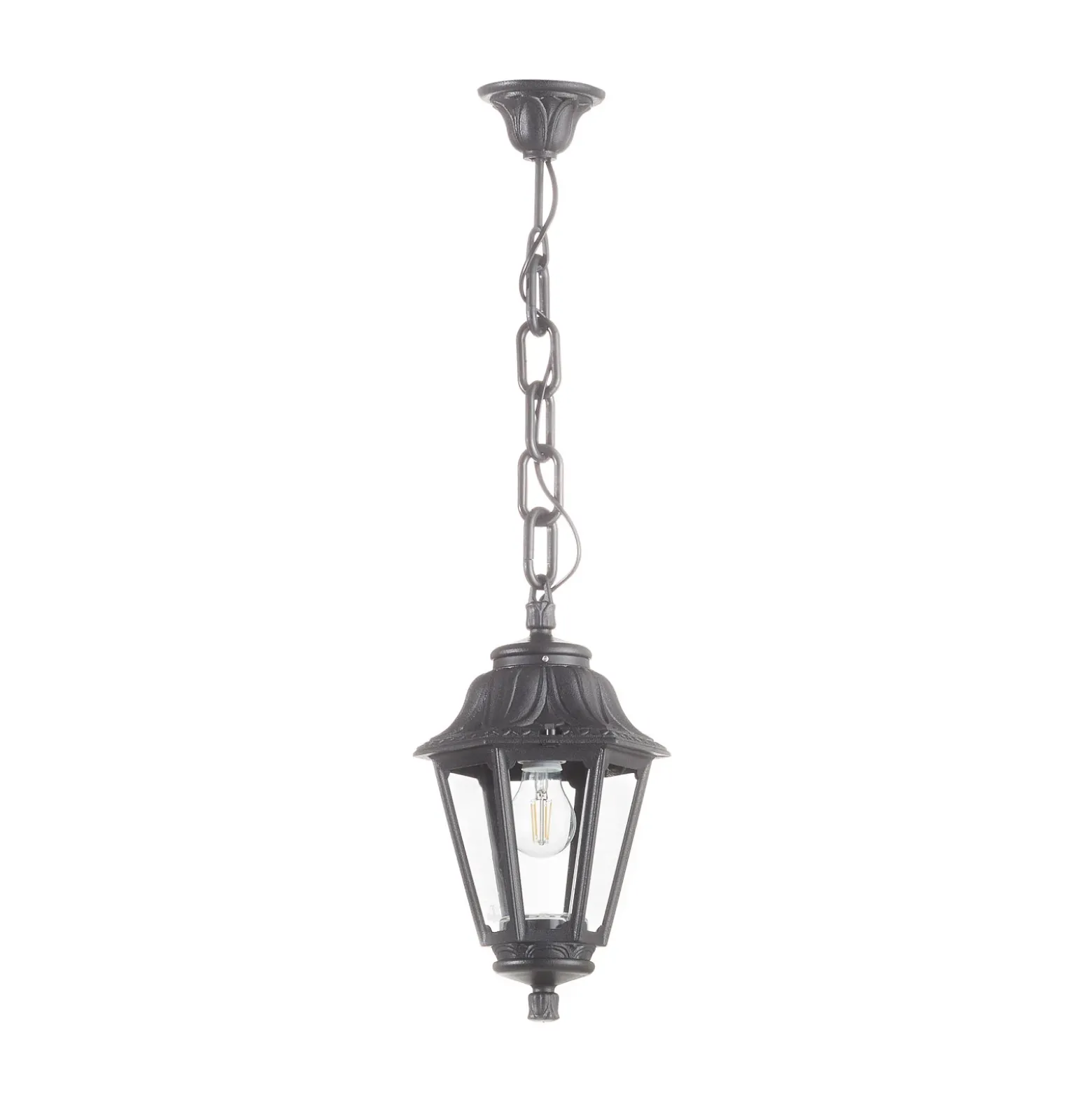 Colgante LED Sichem Anna 6W 2.700K negro/claro