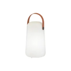 Collgar lámpara de mesa LED recargable, blanca, altura 21 cm