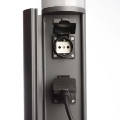 Columna de enchufes LED con dos enchufes, IP44
