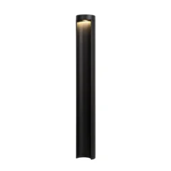 Combo bolardo luminoso LED, negro, 65 cm, aluminio, IP54