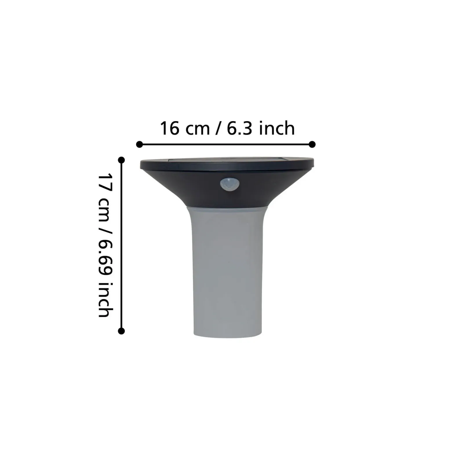 Corbezzola Aplique LED para exterior, negro, sensor