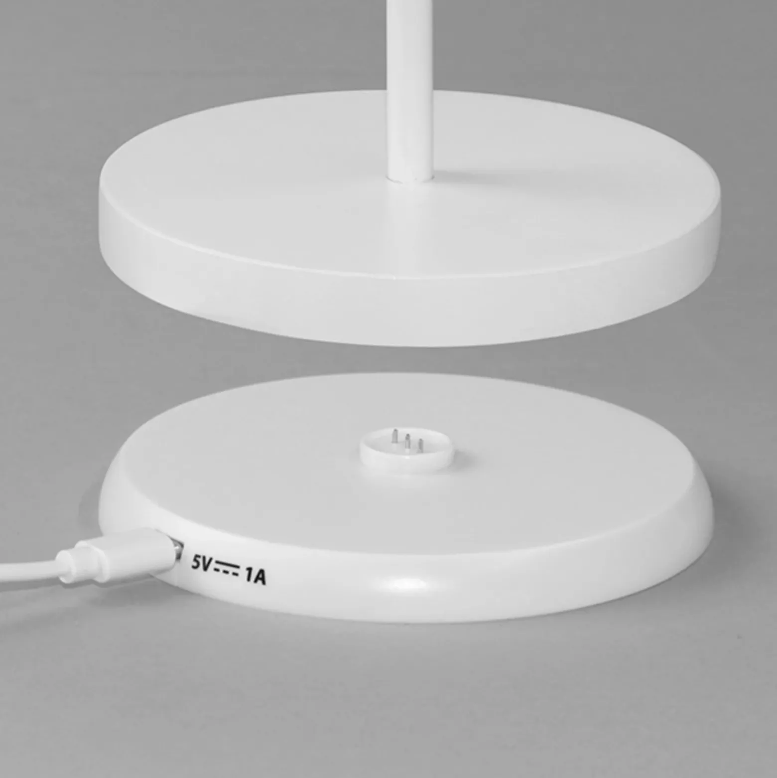 De mesa LED Cosenza 2.0 alto 34cm blanco arena