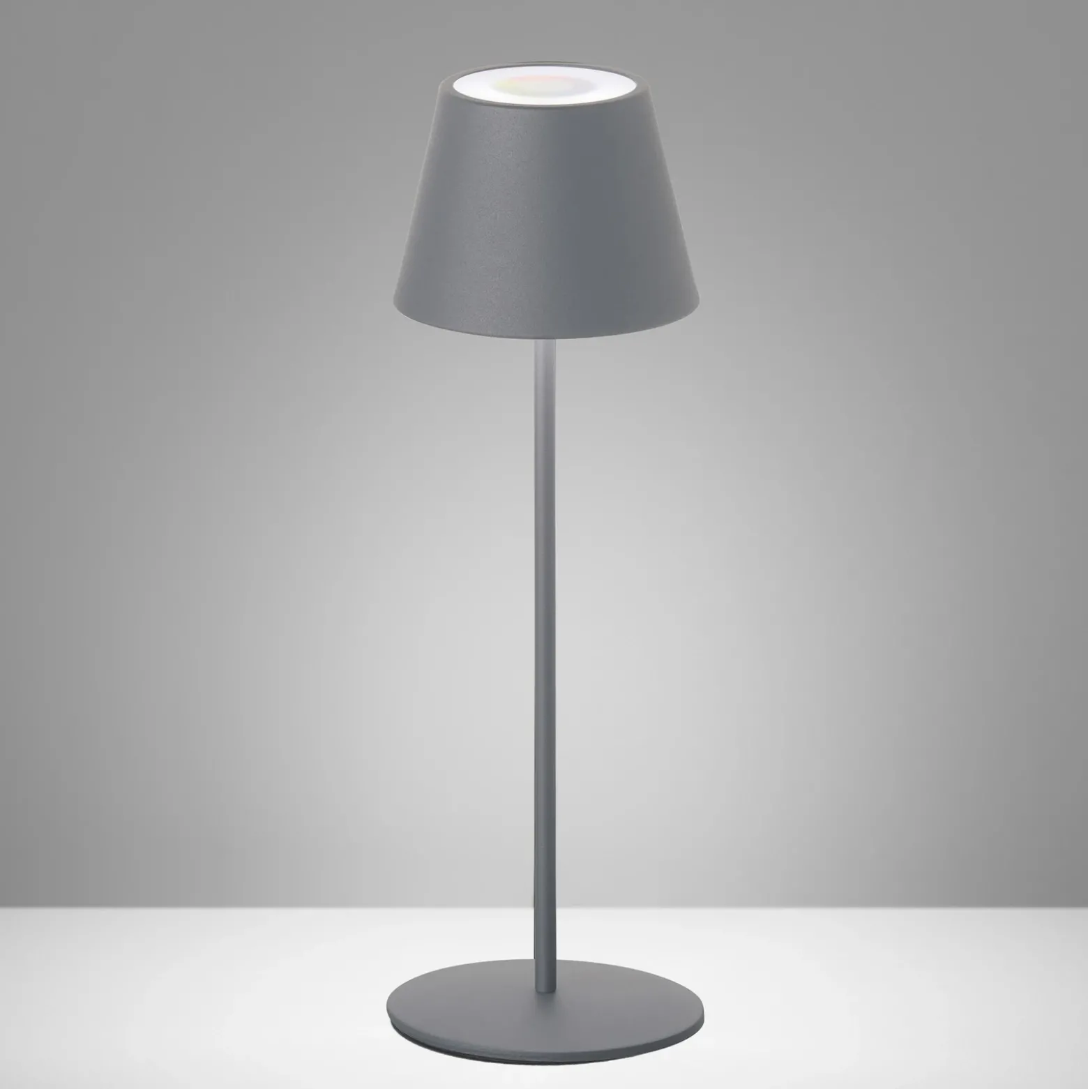 De mesa LED Cosenza batería RGBW gris arena