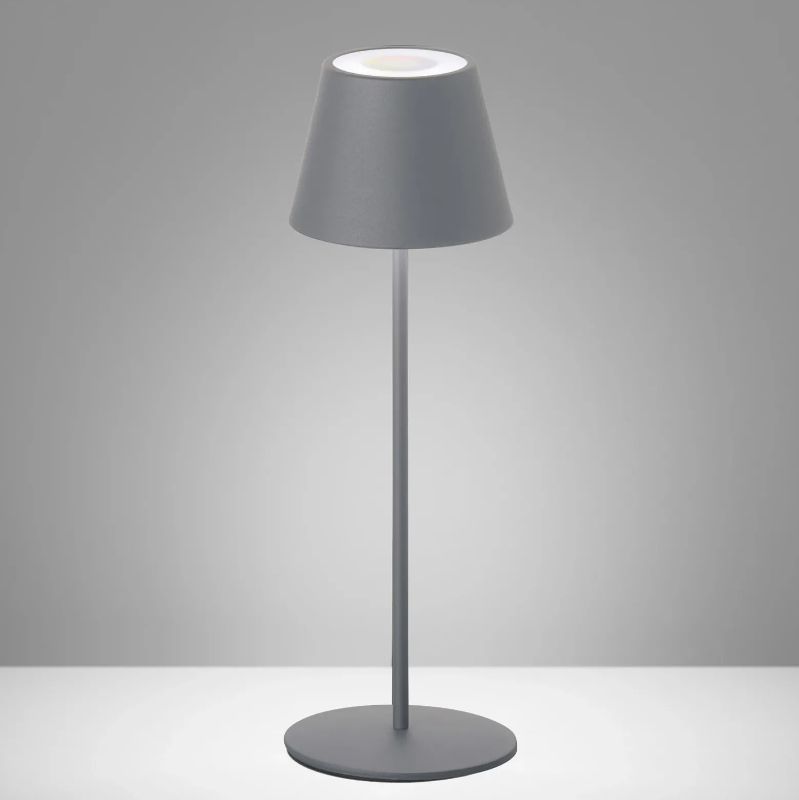 De mesa LED Cosenza batería RGBW gris arena