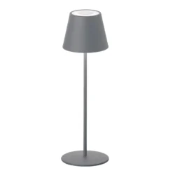 De mesa LED Cosenza batería RGBW gris arena