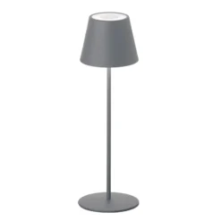 De mesa LED Cosenza batería RGBW gris arena