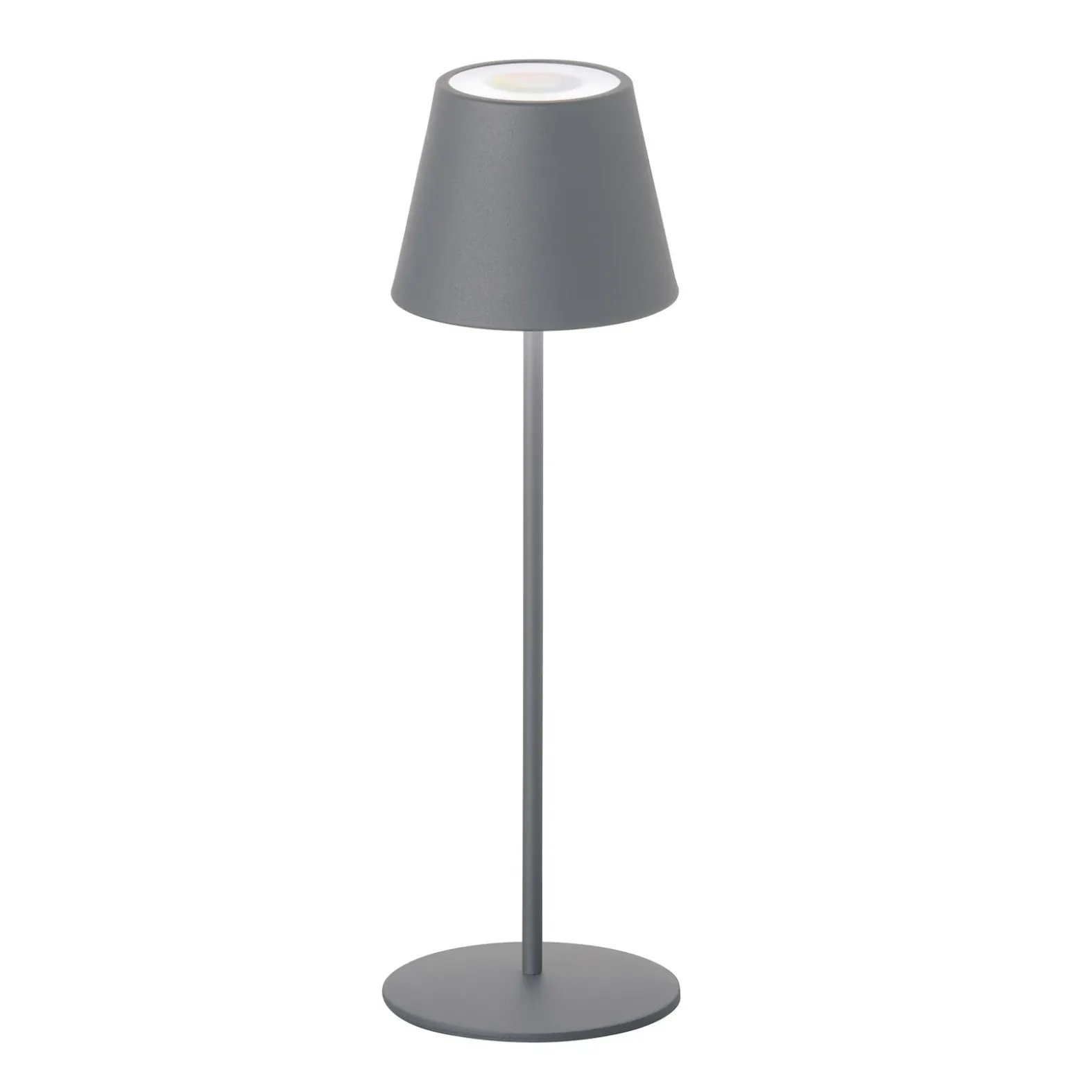 De mesa LED Cosenza batería RGBW gris arena