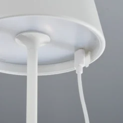 De mesa LED Cosenza batería RGBW blanco arena
