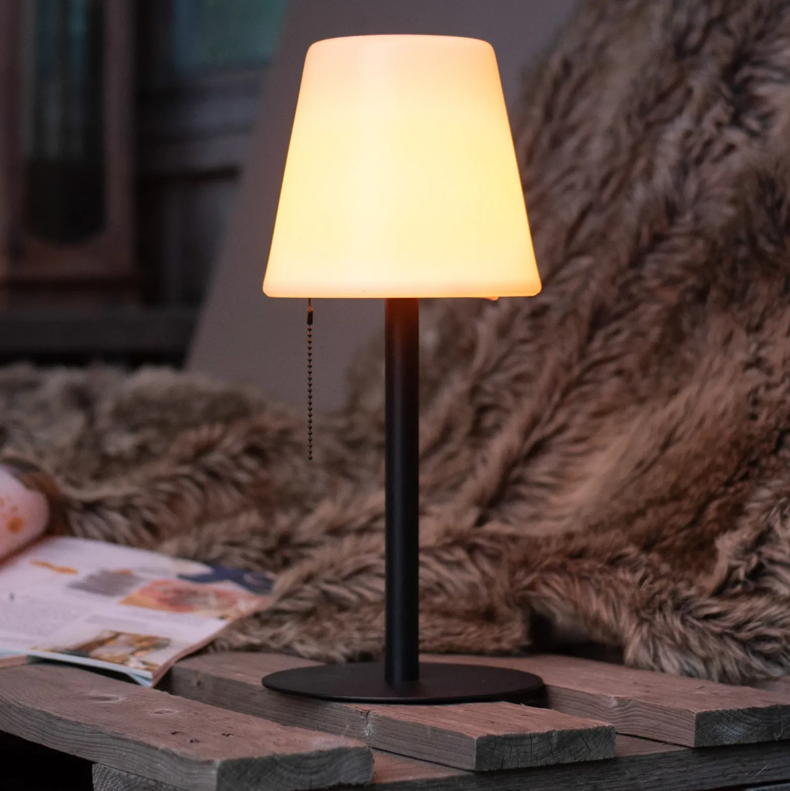 De mesa LED Keno pica interruptor tiro batería