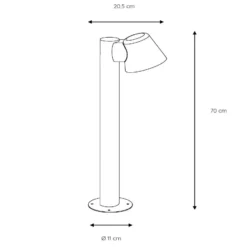 Dingo blanco LED lámpara colgante con GU10
