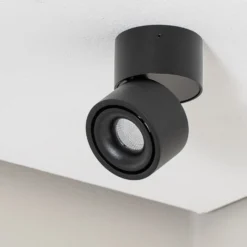 Downlight LED Arcchio Rotari, 620 lm, 1 luz, negro