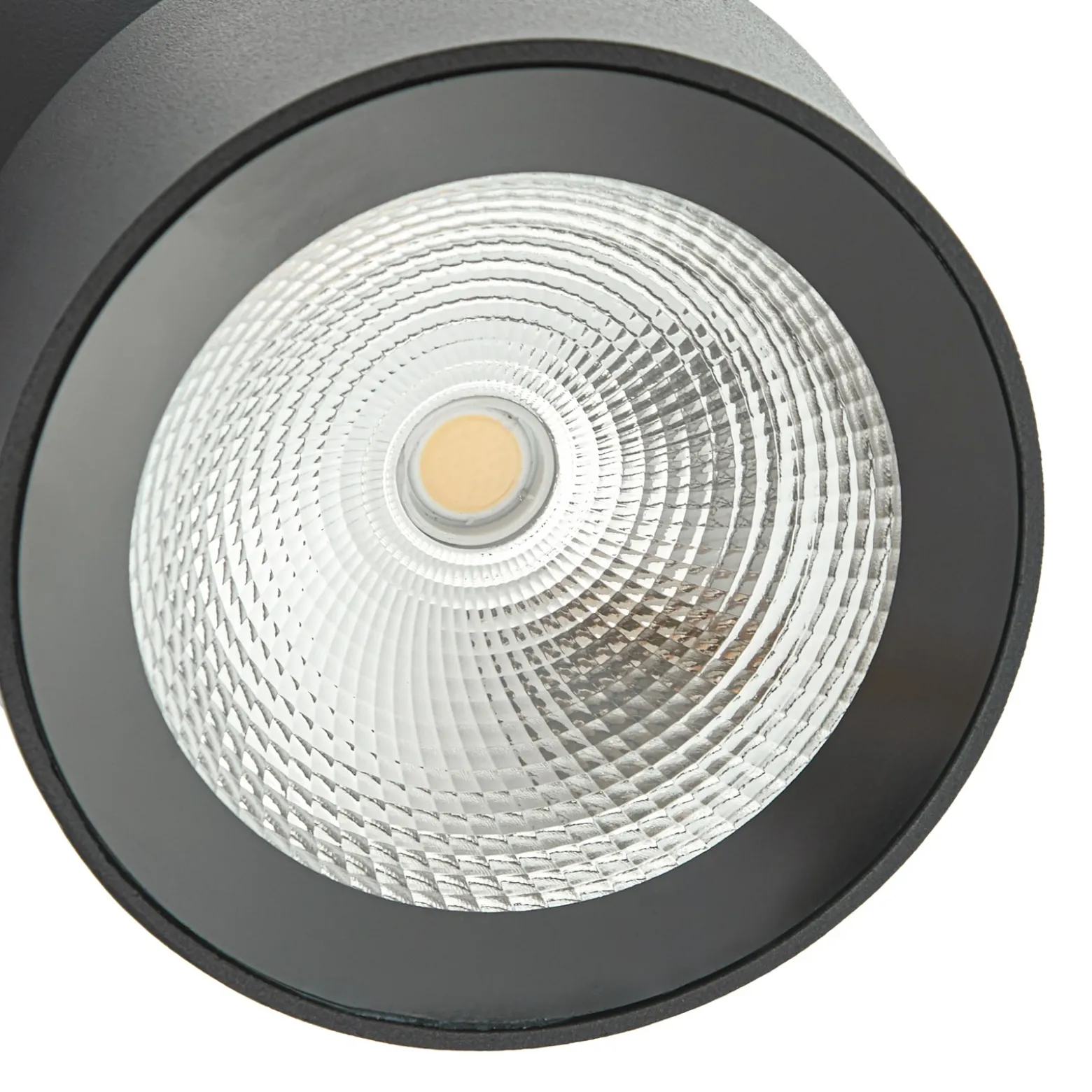Downlight LED Lindby Nolivar, negro, Ø 9 cm, IP54