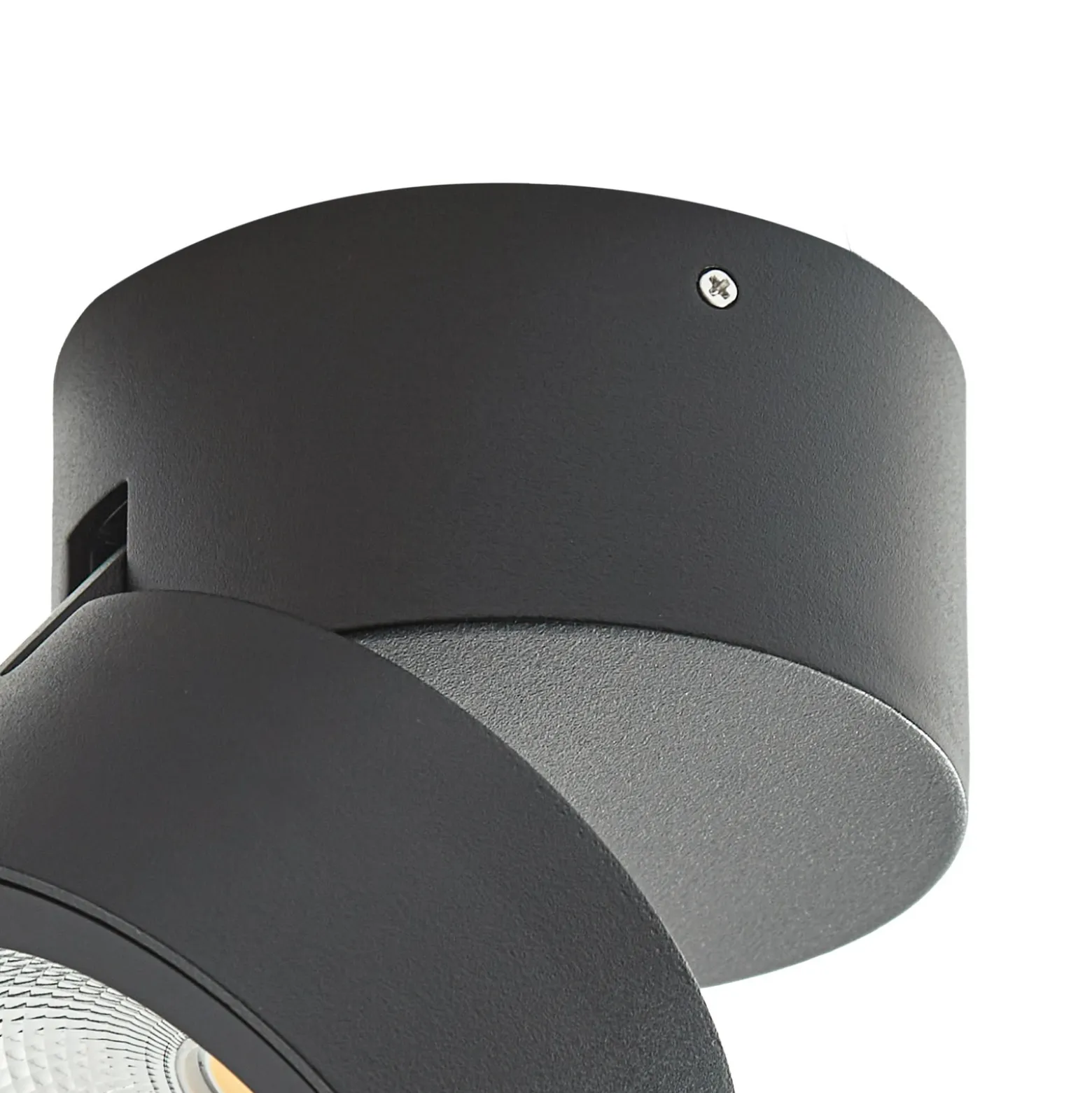 Downlight LED Lindby Nolivar, negro, Ø 9 cm, IP54