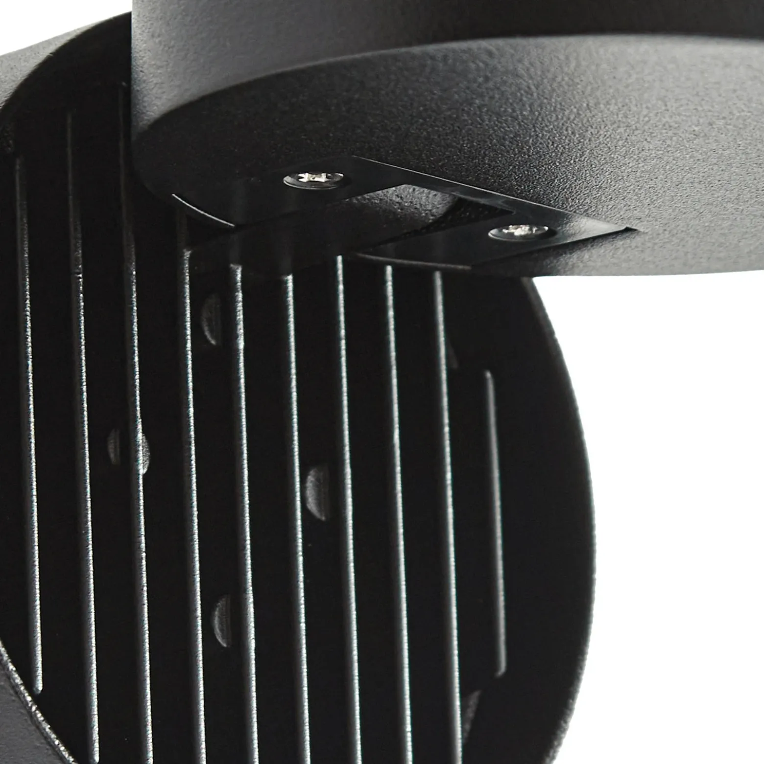 Downlight LED Lindby Nolivar, negro, Ø 9 cm, IP54