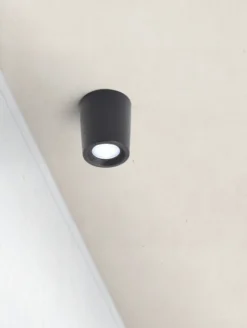 Downlight Livia Ø 6 cm resina sintética negra/esmerilada G9 4.000K