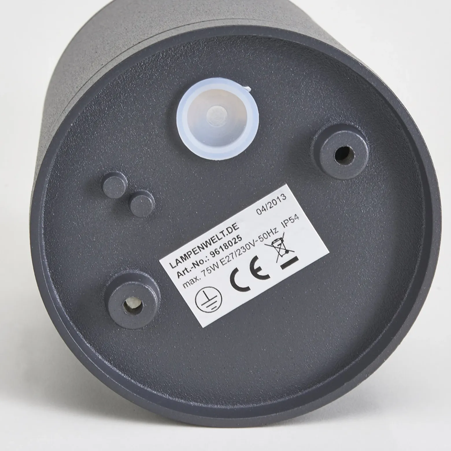 Downlight Lucande Minna, antracita, 14 cm, IP54, E27