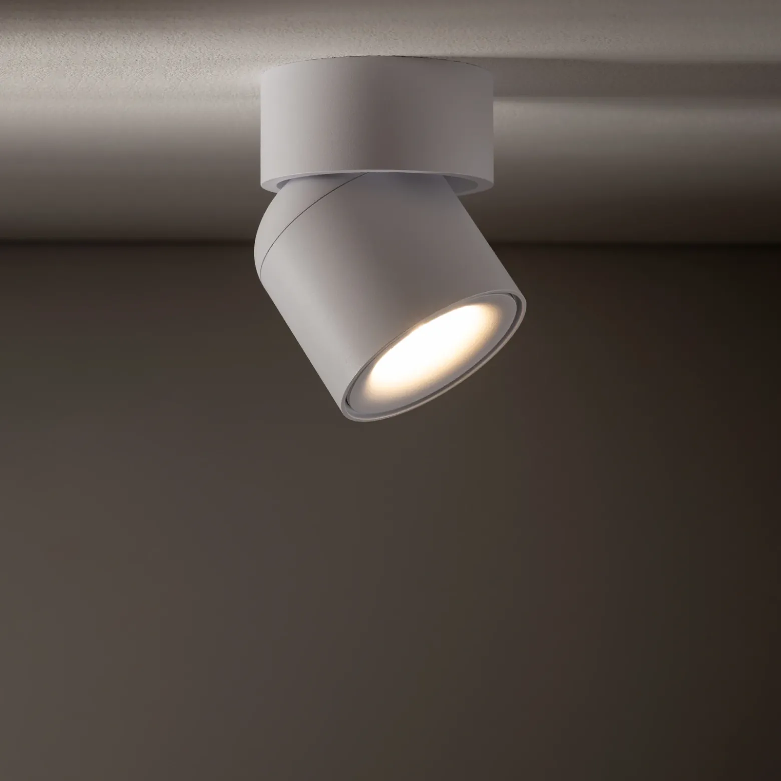 Downlight Oscar, blanco, aluminio, altura 13,5 cm, GU10