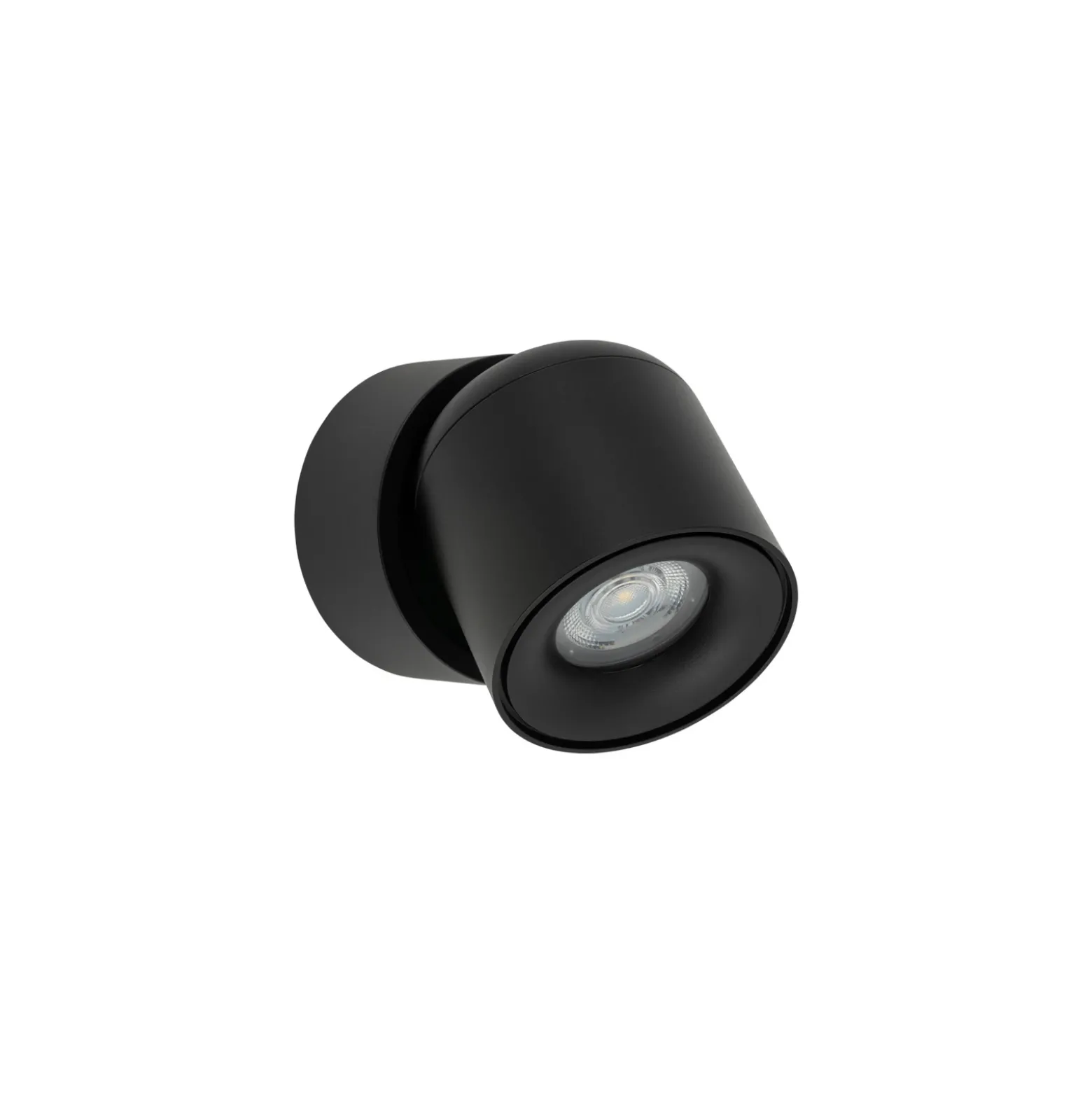 Downlight Oscar, negro, aluminio, altura 13,5 cm, GU10