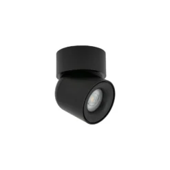 Downlight Oscar, negro, aluminio, altura 13,5 cm, GU10