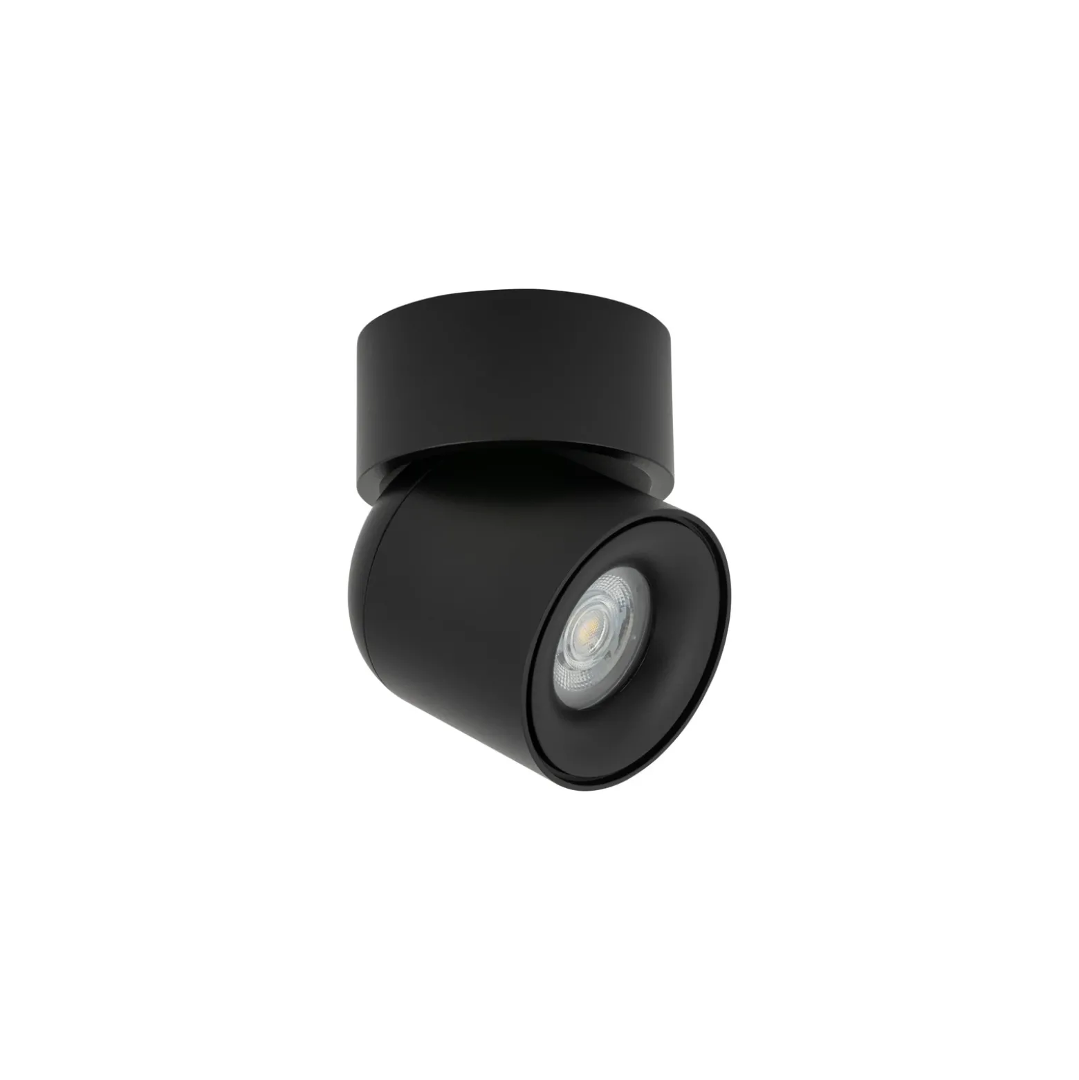 Downlight Oscar, negro, aluminio, altura 13,5 cm, GU10