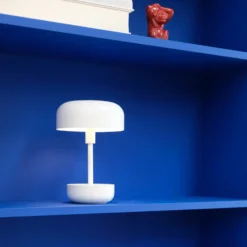 Dyberg Larsen Haipot lámpara de mesa LED batería recargable blanco