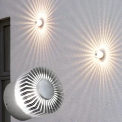 Efectivo aplique de pared exterior LED Monza