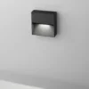 Egger DLS aplique para exterior Vigo Q negro 11x11 cm aluminio 3.000 K