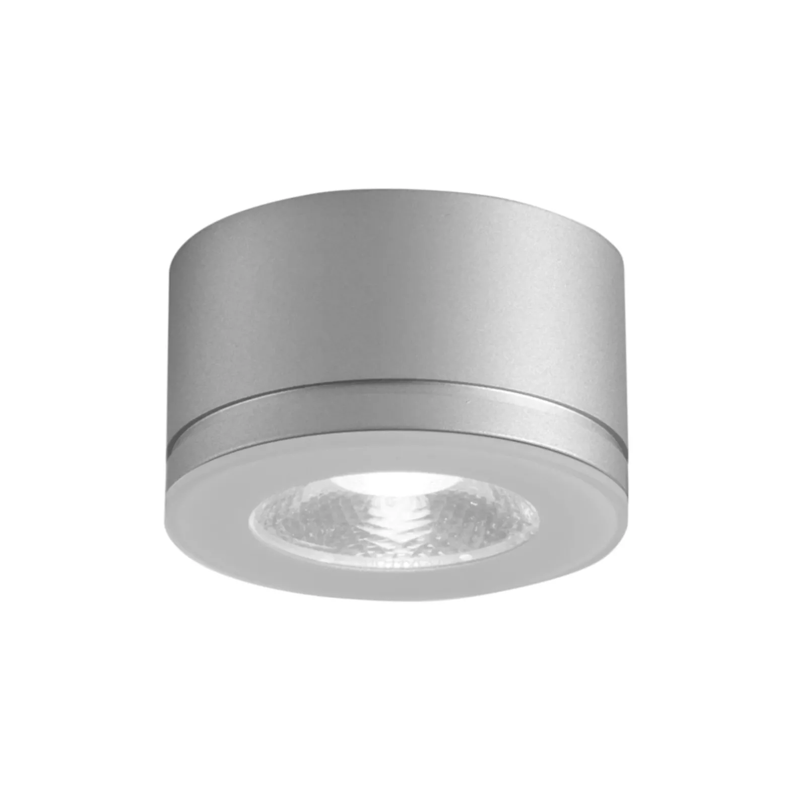 Egger DLS downlight Newton, gris, 30°, 3.000 K Ø 6,3 cm IP54