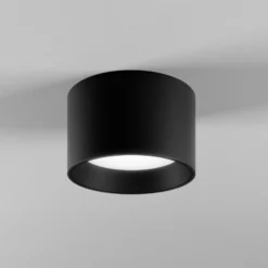 Egger DLS downlight Ringo negro Ø 12,6 cm aluminio IP54 3.000 K