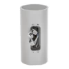 Egger DLS Tubo aplique de exterior, blanco, Ø 9 cm, aluminio, arriba/abajo