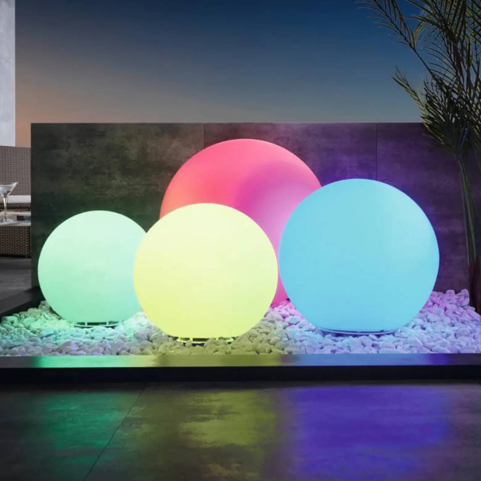 EGLO connect Monterolo-Z Lámpara decorativa exterior LED Ø50cm