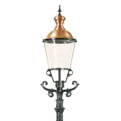 Elegante farola Düsseldorf, verde