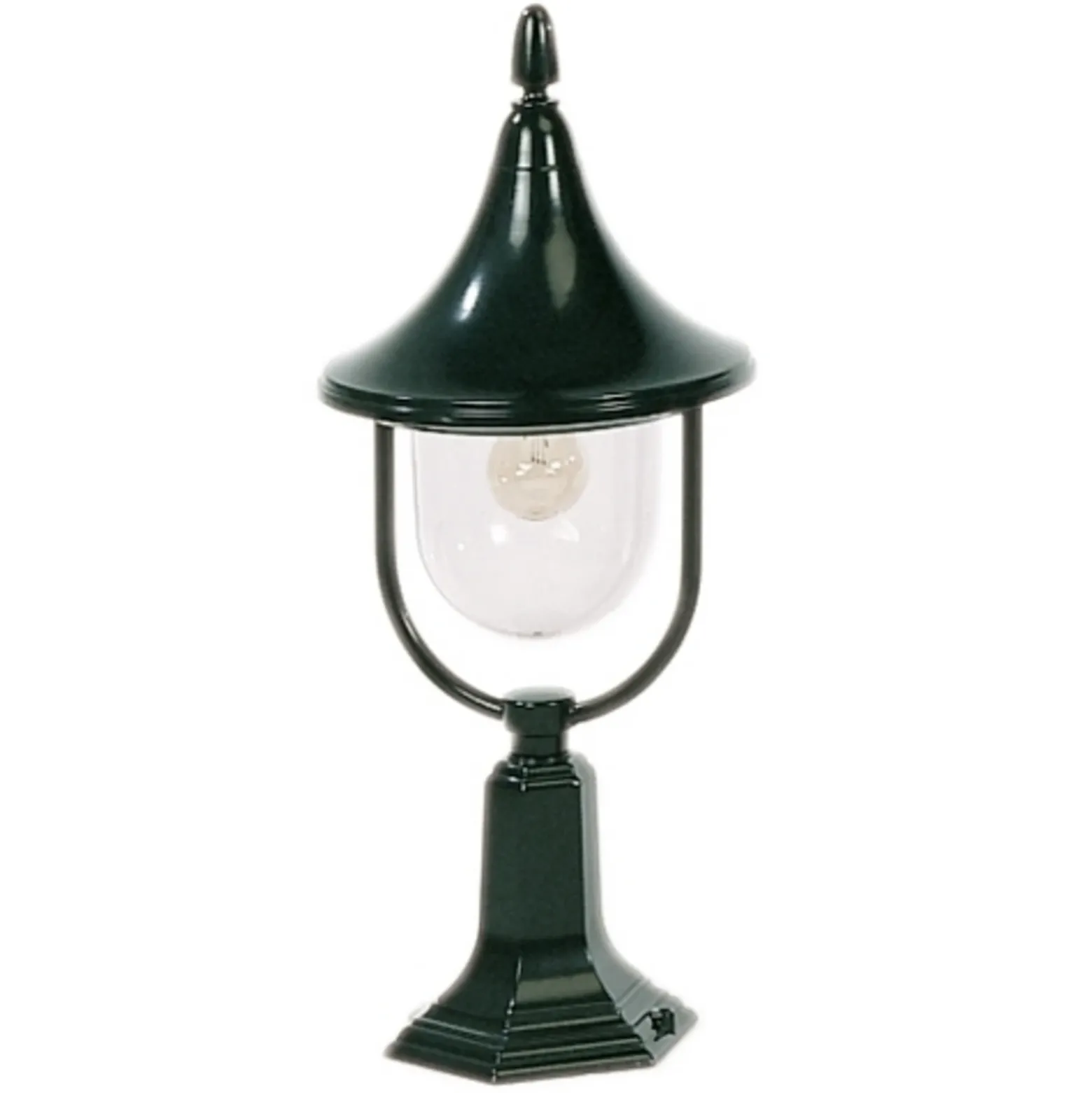 Encantador bolardo luminoso Venetie, verde