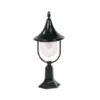 Encantador bolardo luminoso Venetie, negro