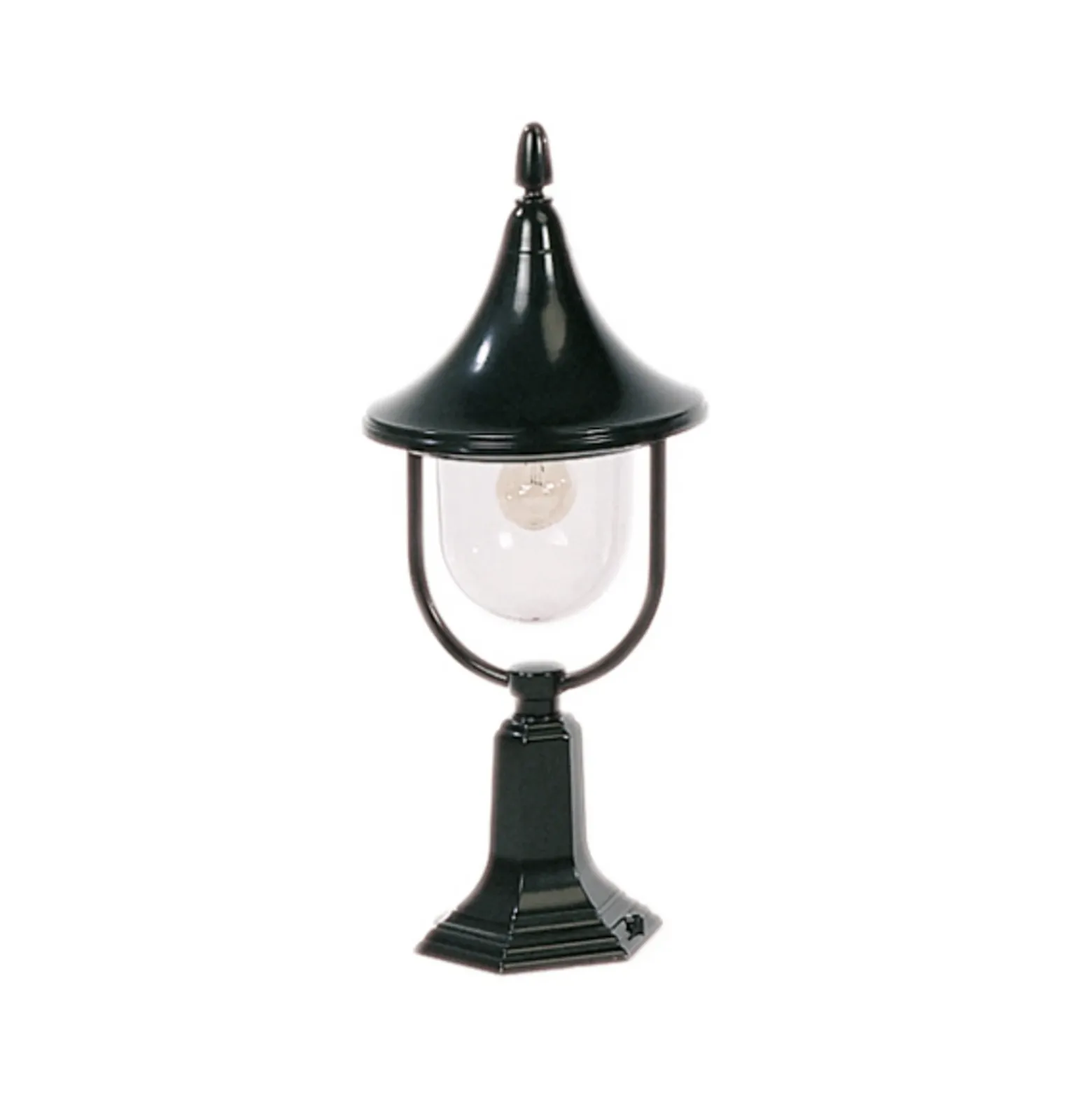 Encantador bolardo luminoso Venetie, negro