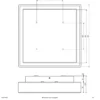 EVN Lámpara LED de techo para exterior Tectum, 24x24 cm, antracita, 110°