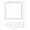 EVN Lámpara LED de techo para exterior Tectum, 23x23 cm, antracita, 150°
