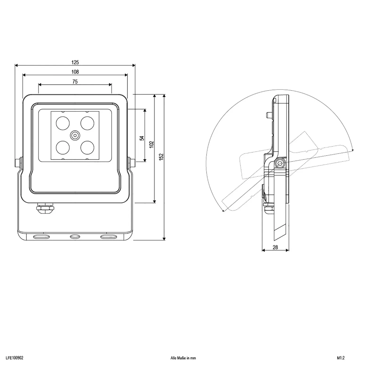 EVN Panthera foco exterior LED IP65 10W 3.000K