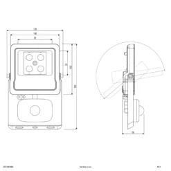EVN Panthera foco exterior sensor IP44 10W 4.000K