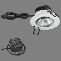 EVN PC65 empotrada exterior redonda, 3.000K cromo