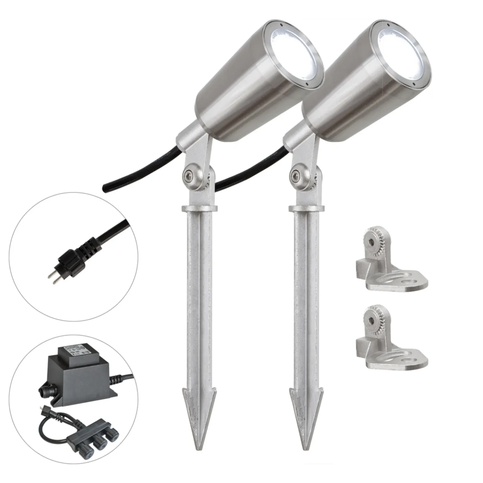EVN PC6806 foco de jardín LED, 12V, 5.000K, 2 ud