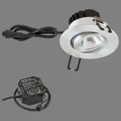 EVN PC65 lámpara empotrada exterior 3000K aluminio