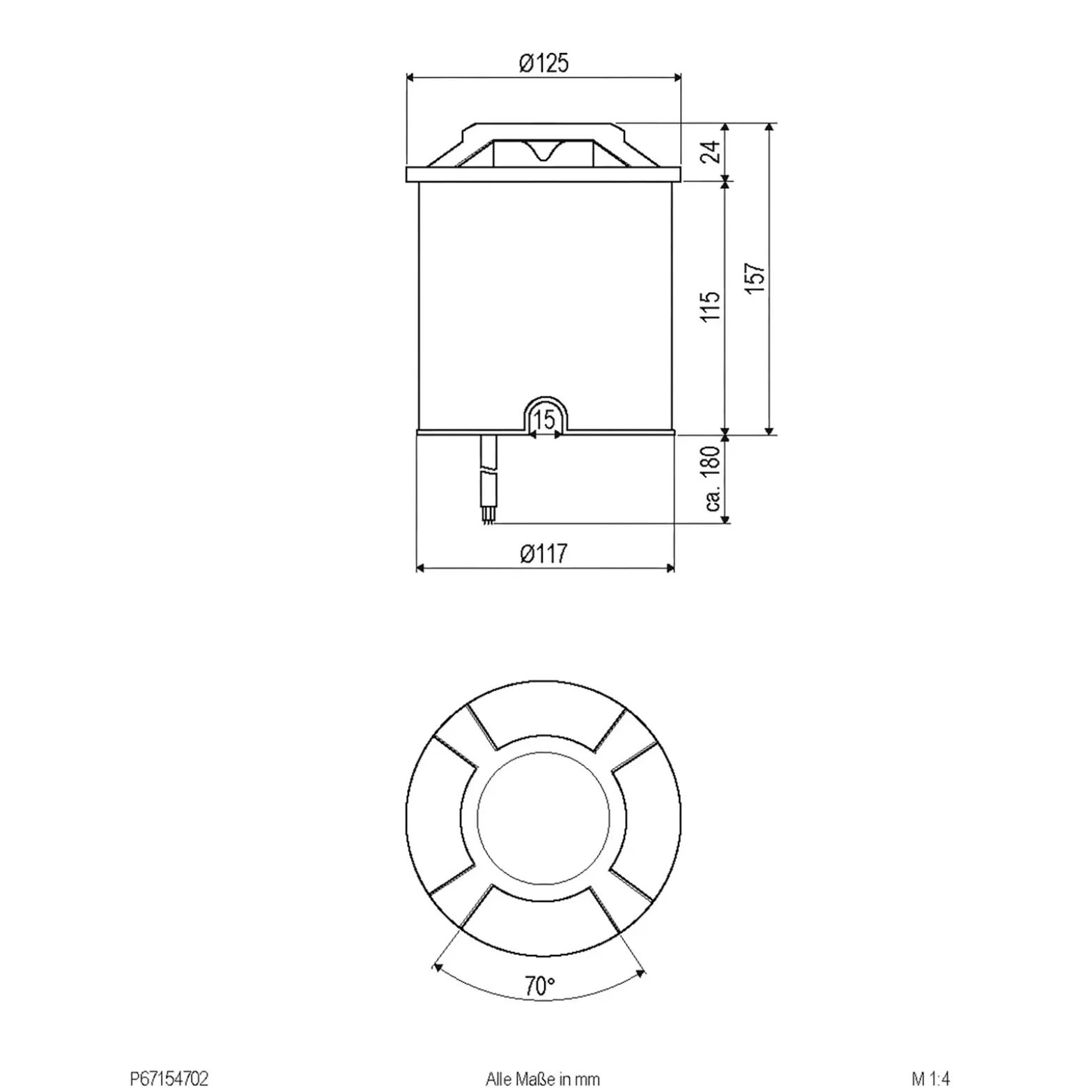 EVN Scopum foco empotrado LED redondo x4