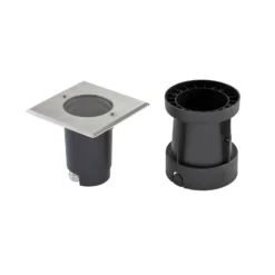EVN Talpa lámpara de suelo empotrable GU10 acero inoxidable angular