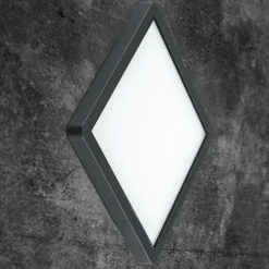 EVN Tectum plafón LED para exterior angular vidrio