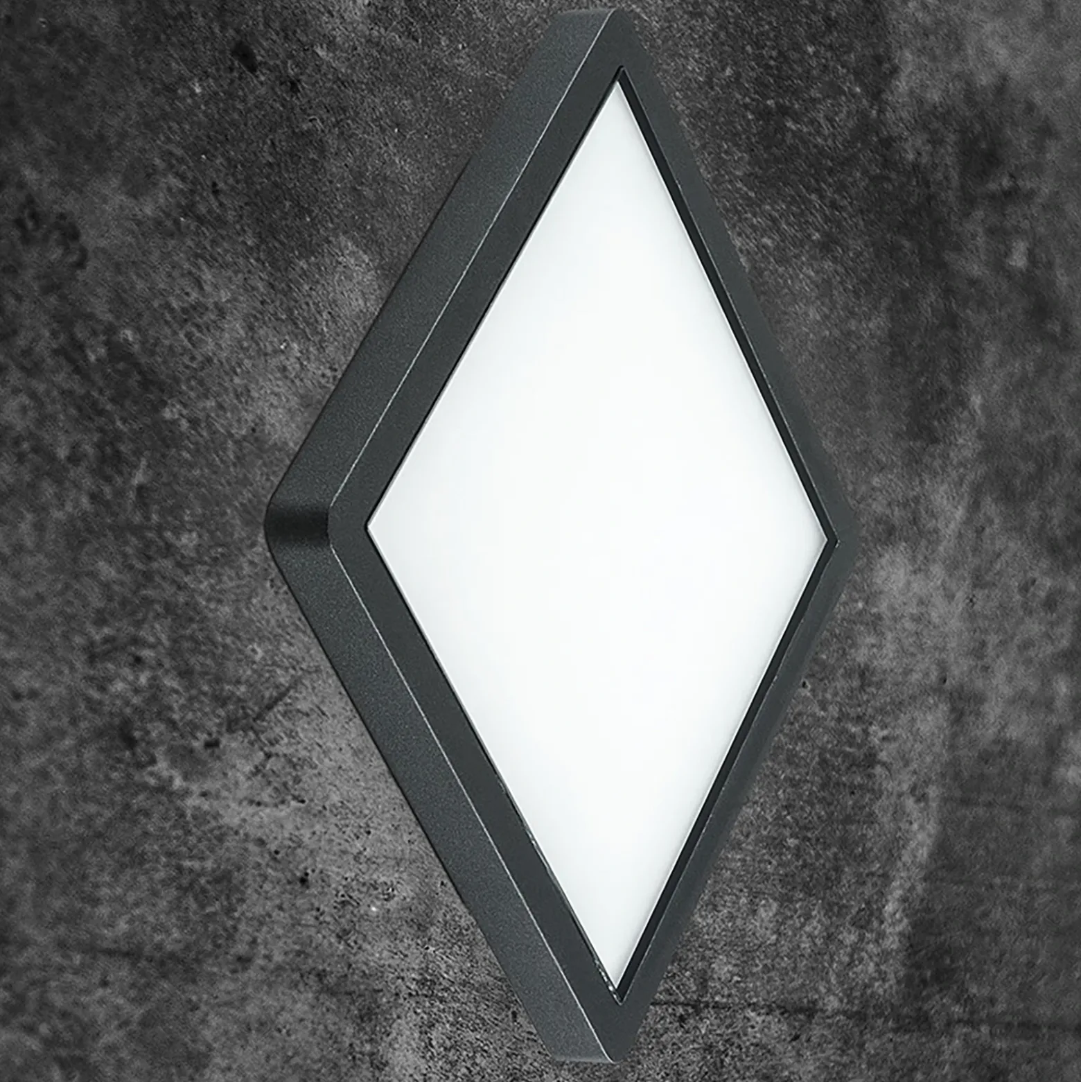 EVN Tectum plafón LED para exterior angular vidrio