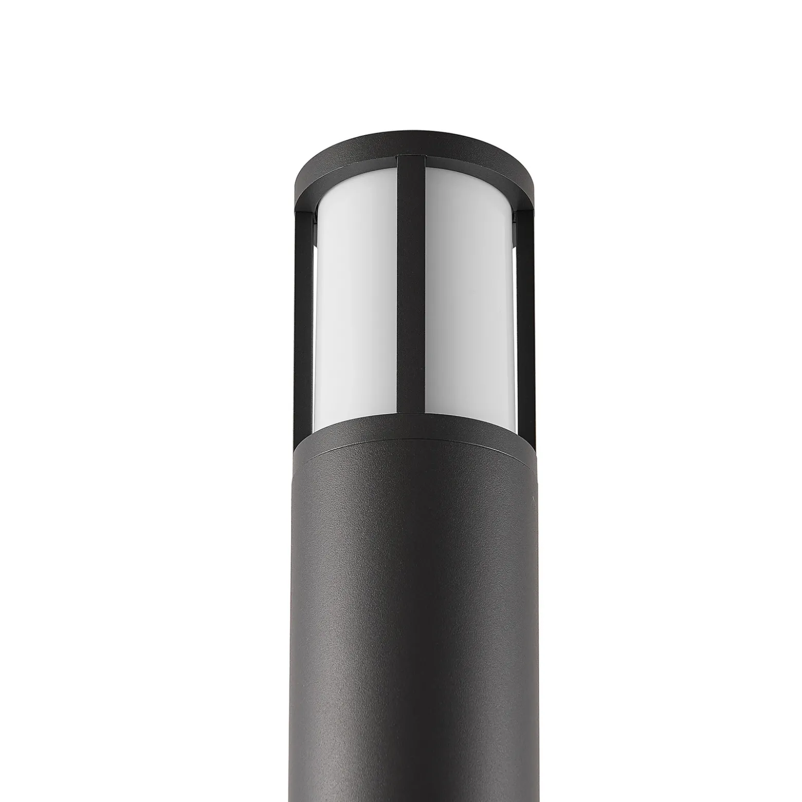 Facado II bolardo luminoso, altura 65 cm, redondo, gris oscuro/opal