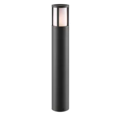 Facado II bolardo luminoso, altura 65 cm, redondo, gris oscuro/opal