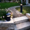 Faro bolardo luminoso LED, altura 100 cm, gris oscuro, DALI, 3.000 K